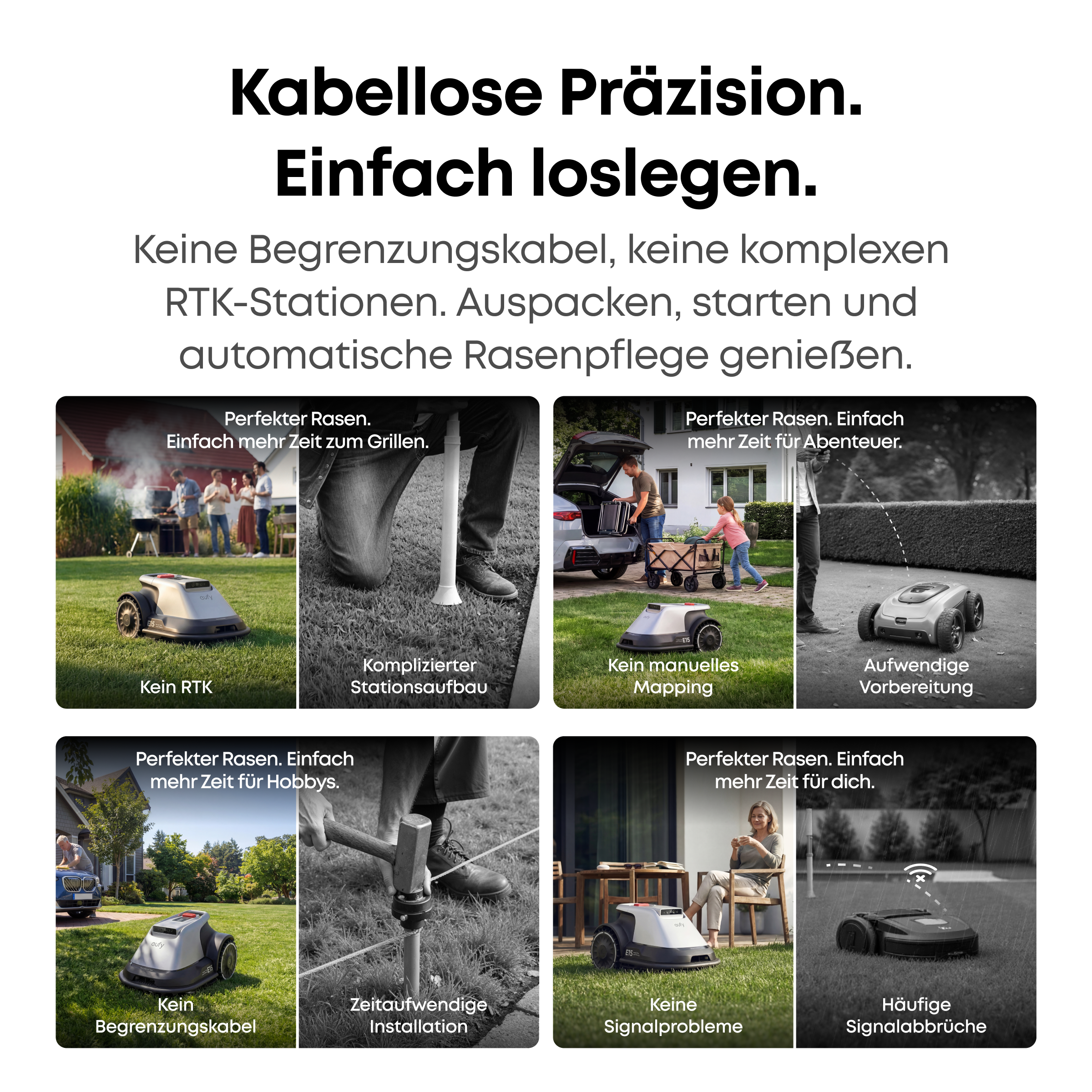 eufy Mähroboter E15 (Inklusive Gratis)