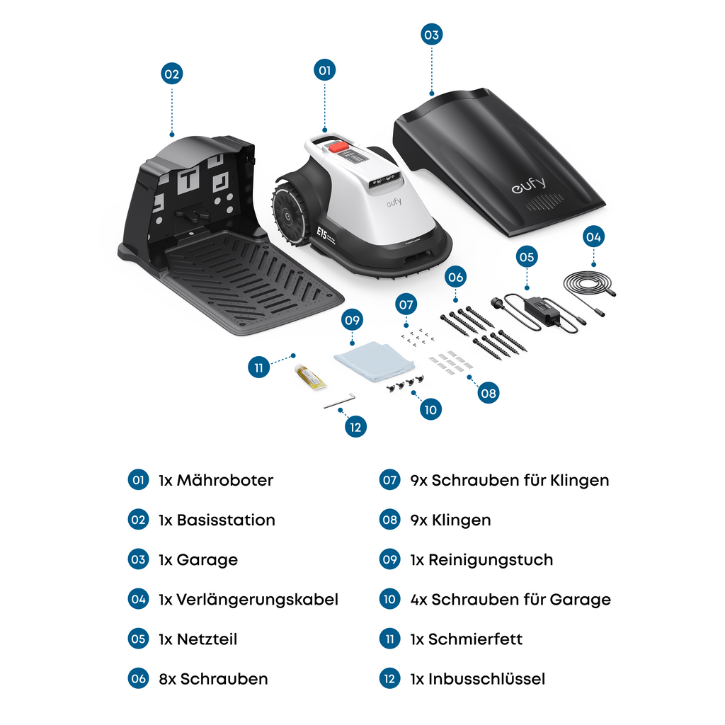 eufy Mähroboter E15 (Inklusive Gratis)
