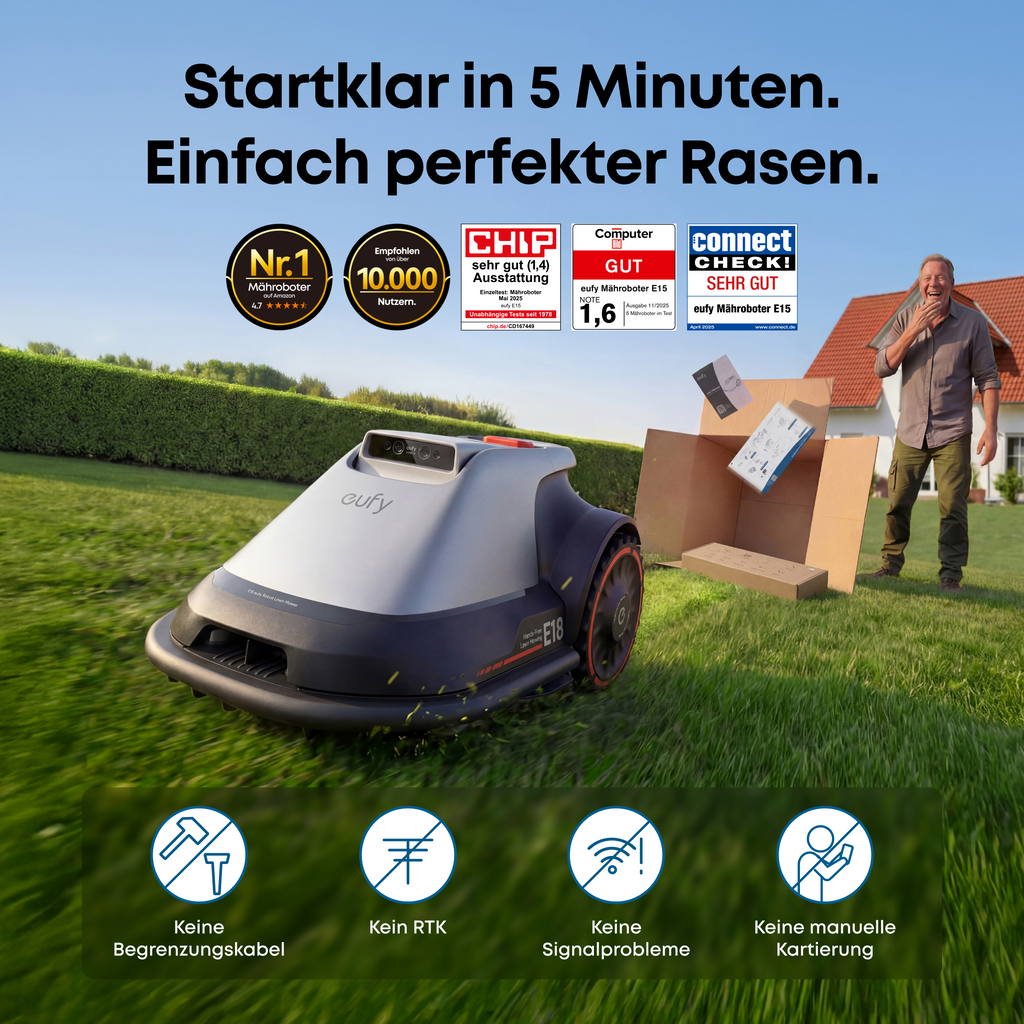 eufy Mähroboter E18 (Inklusive Gratis)