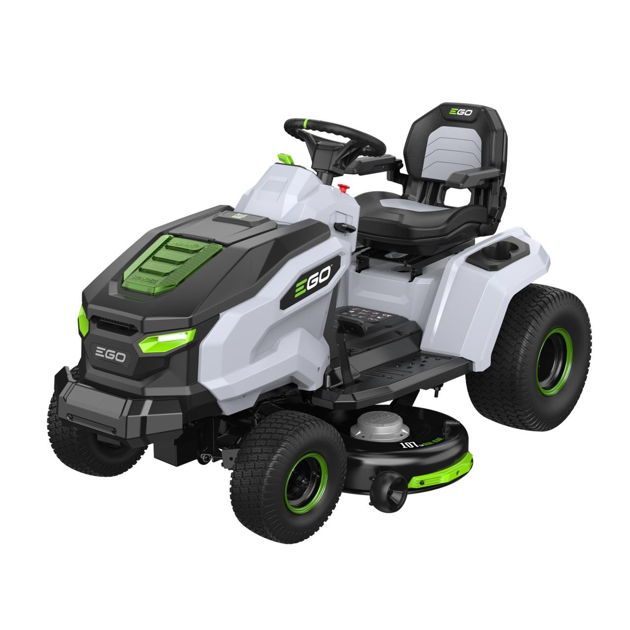 EGO TR4201E Akku-Rasentraktor im 107-cm-Komplettpaket